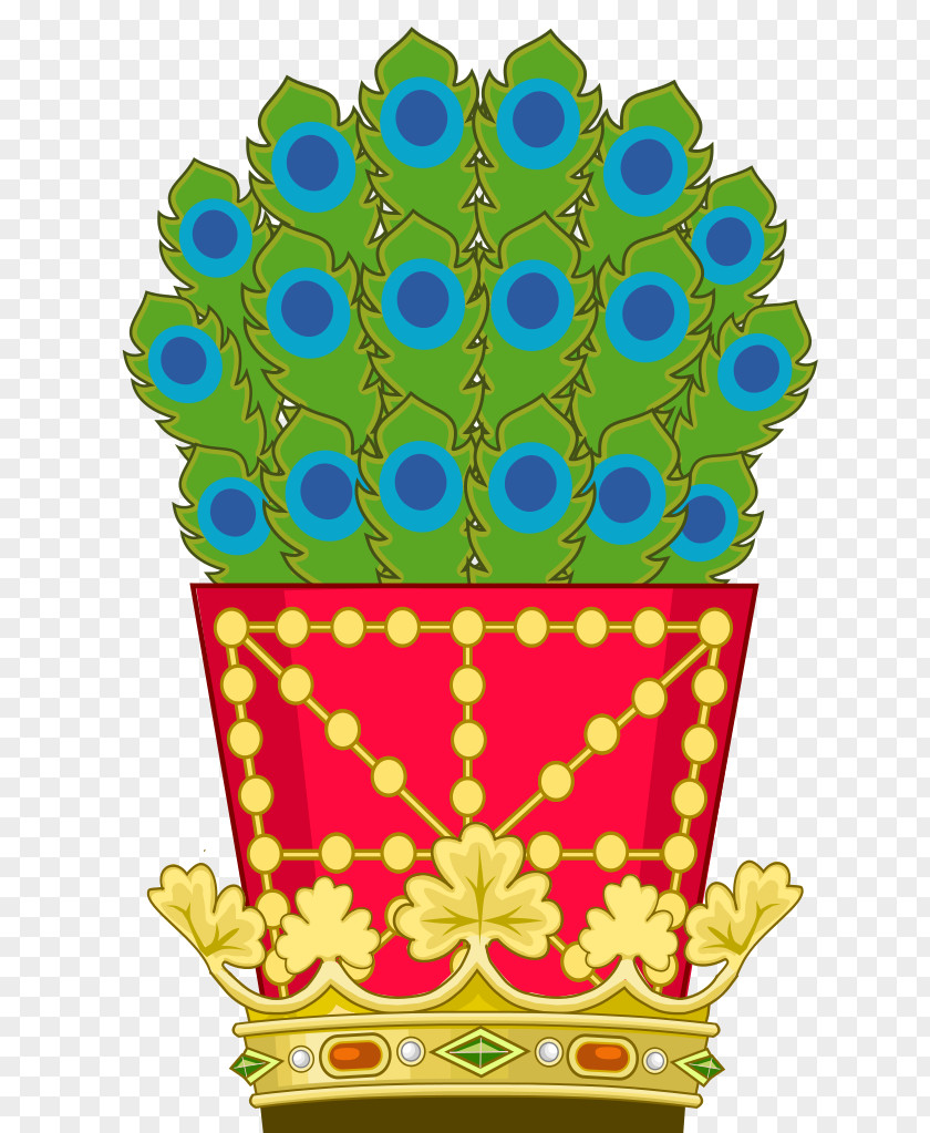 Royal Crest Flowerpot Symmetry PNG
