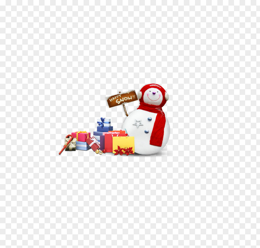 Snowman Decorative Pattern Christmas Poster Icon PNG