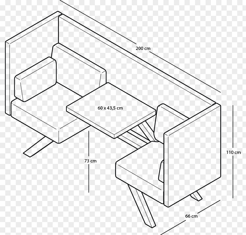 Table Technical Drawing Toothezoo Furniture PNG