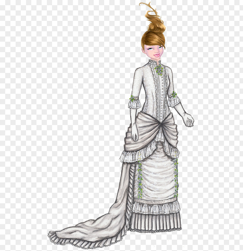 Doll Gown Paper Dress Toy PNG