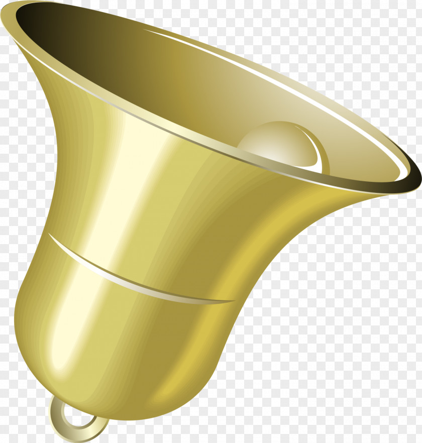 Golden Concise Bell Gold Silver Yellow Clip Art PNG