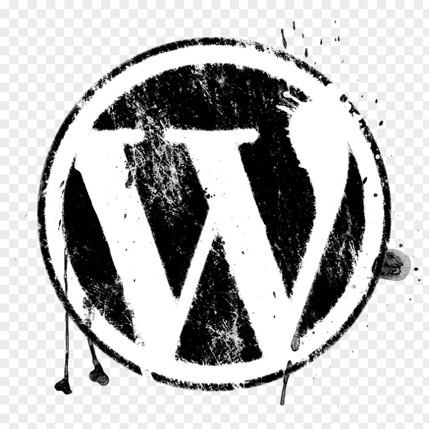 Grunge Effect Web Development WordPress Logo Clip Art PNG