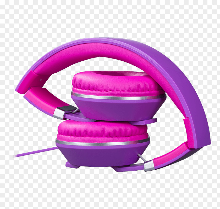 Headphones With Microphone Hiditec COOL KIDS Headset Purple PNG