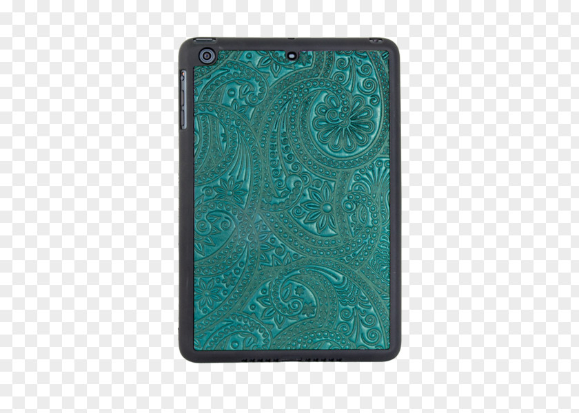 Paisley Motif Mobile Phone Accessories Rectangle Turquoise Phones PNG
