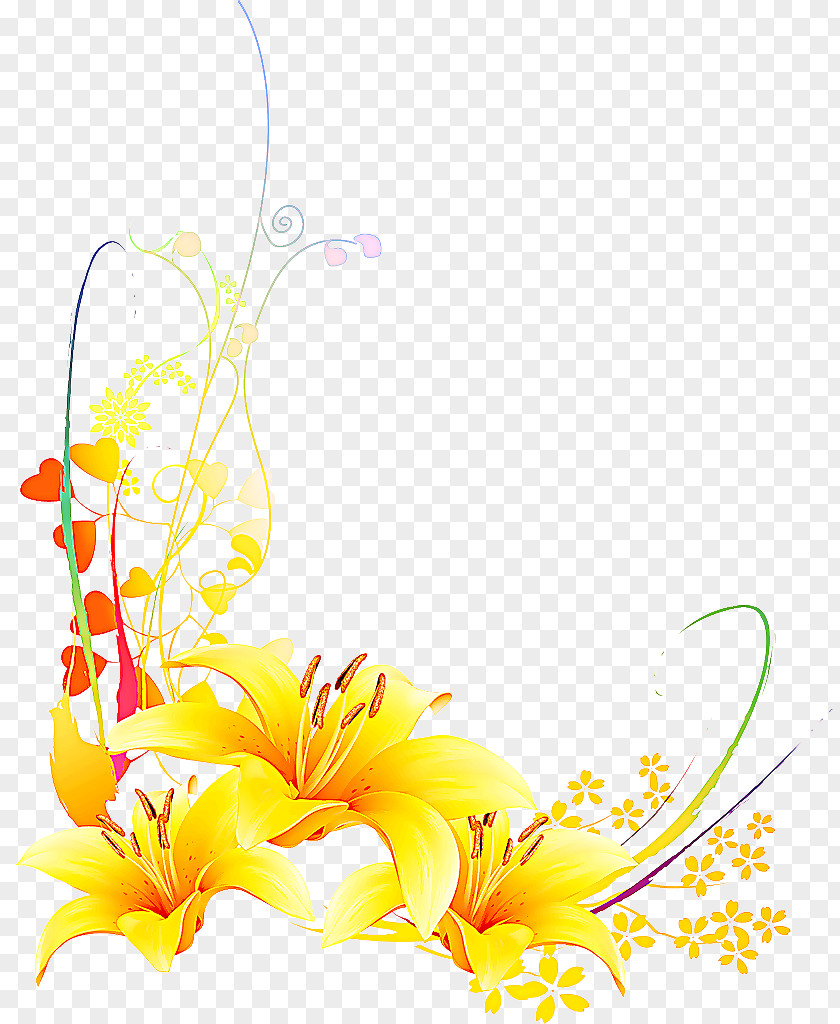 Pedicel Cut Flowers Yellow Flower Clip Art Plant Petal PNG