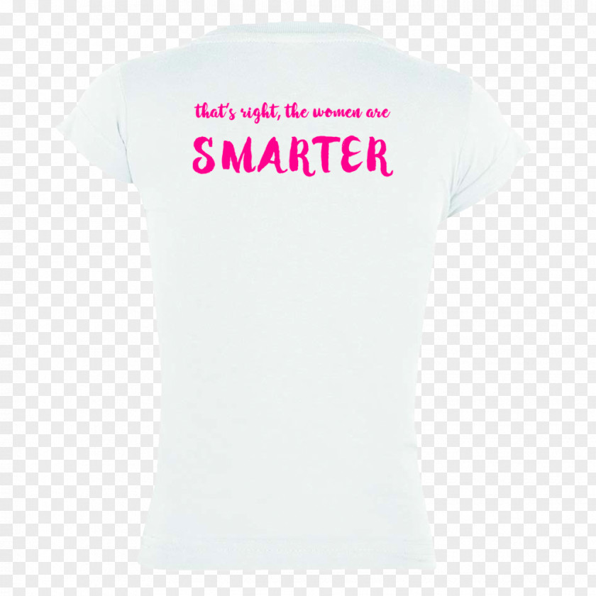 Youth Back T-shirt Man Smart (Woman Smarter) Logo Sleeve Font PNG