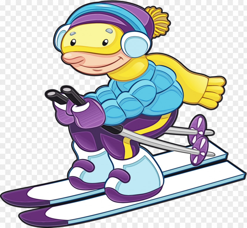 Cartoon Recreation Winter Sport PNG