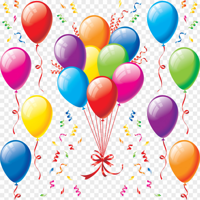 Colorful Balloons Balloon Party Birthday Clip Art PNG