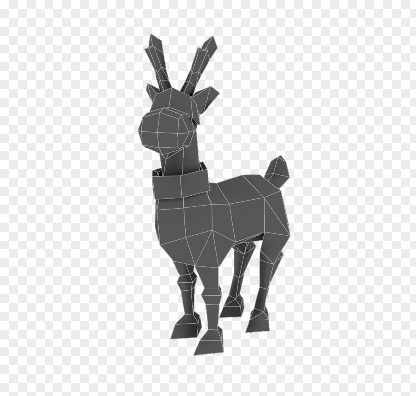 Hand-painted Animals Reindeer Low Poly Rudolph 3D Modeling Computer Graphics PNG
