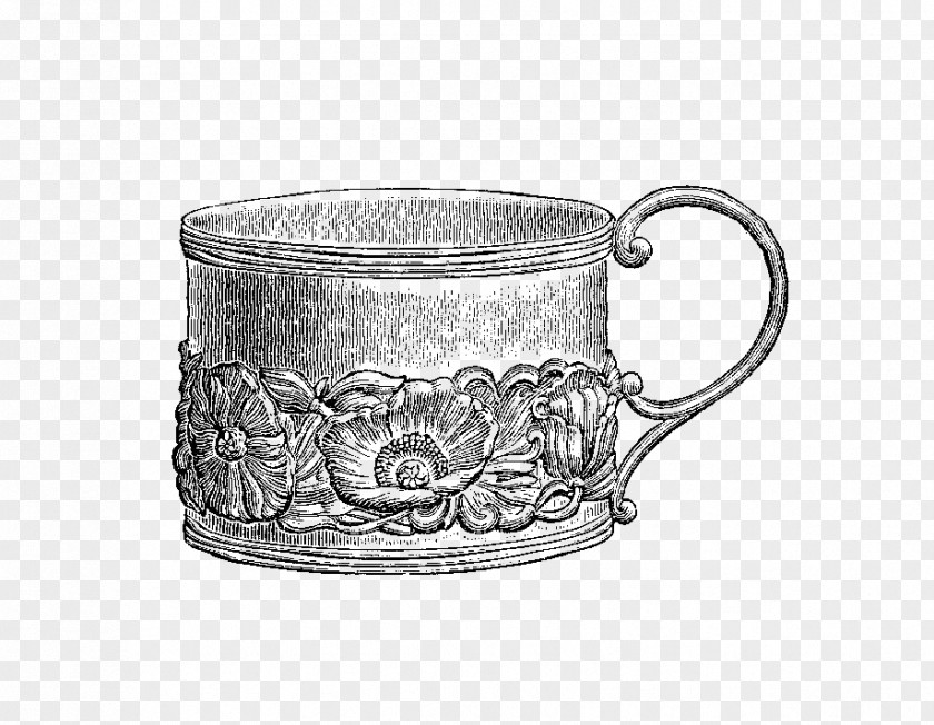 Silver Coffee Cup Mug PNG