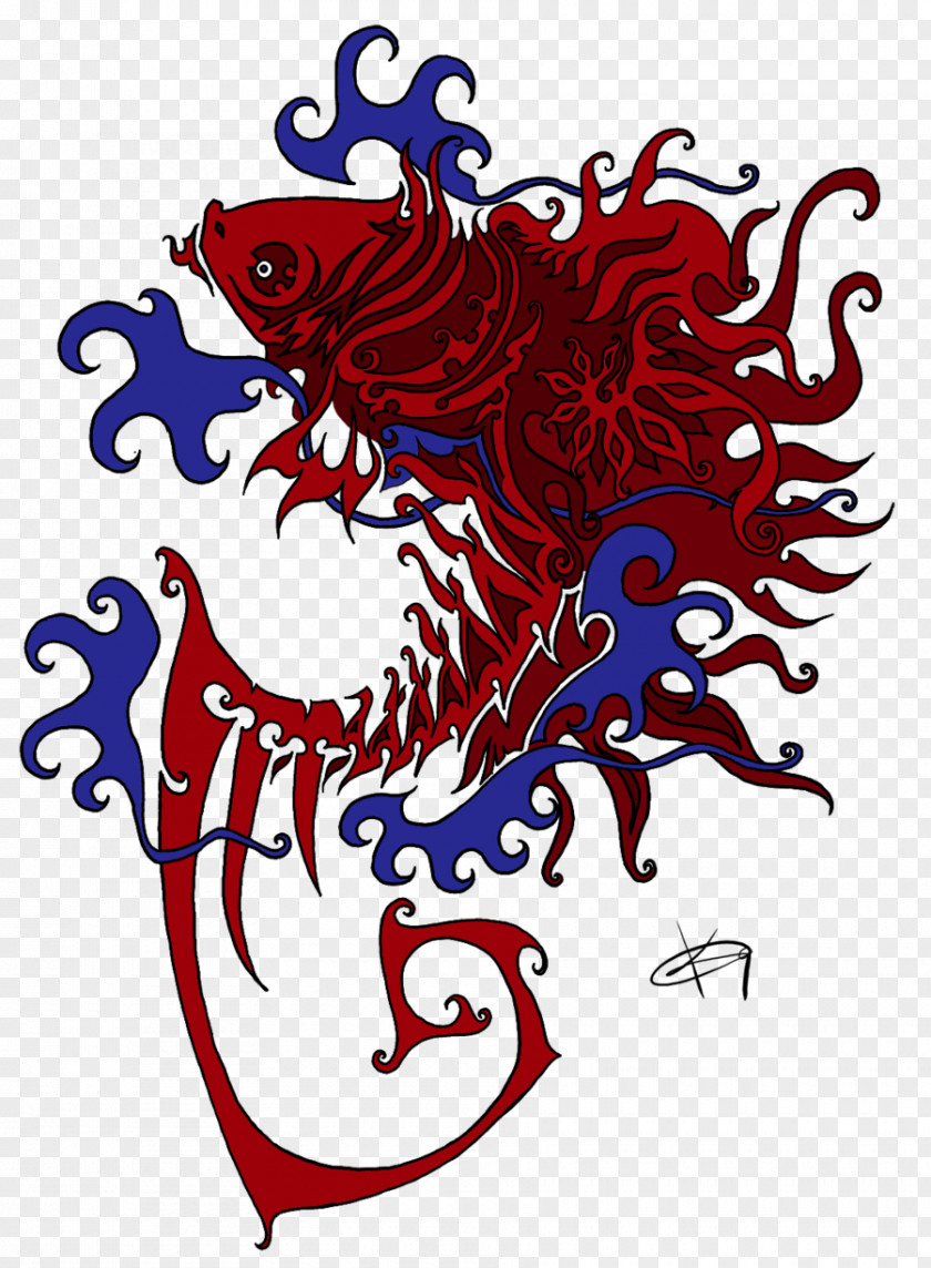 Tattoo Koi Drawing PNG