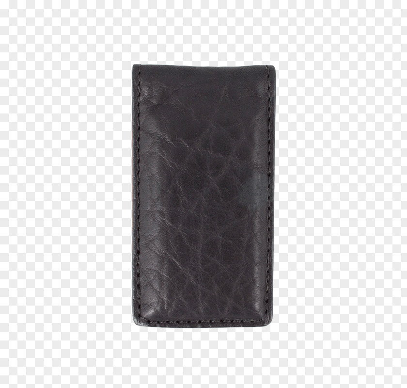 Wallet Leather Rectangle Black M PNG