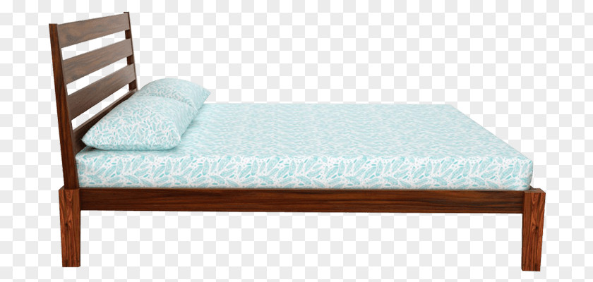 Wood Bed Frame Mattress Headboard Platform PNG