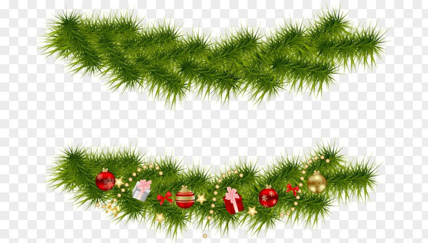 Christmas Ornament Garland Clip Art PNG