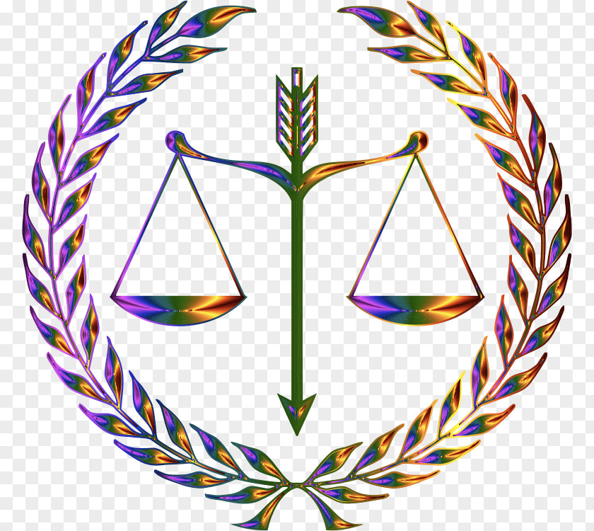 Emblem Justice Measuring Scales Clip Art PNG