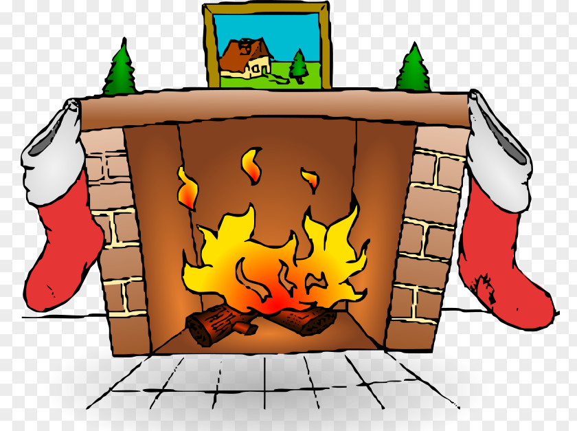 Fireplace Mantel Clip Art PNG
