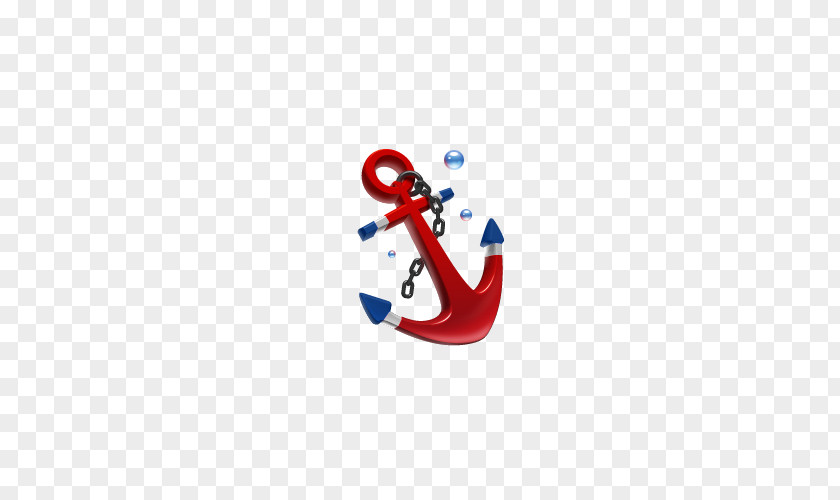 Free Red Anchor Buckle Material Icon PNG