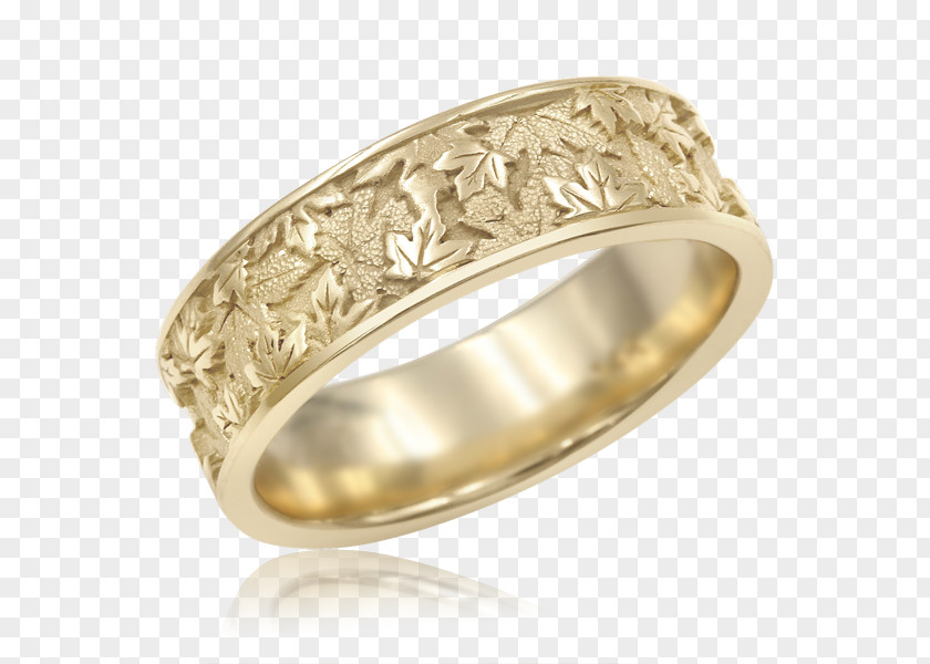 Solitaire Bird In Rodrigues Wedding Ring Maple Leaf Gold PNG