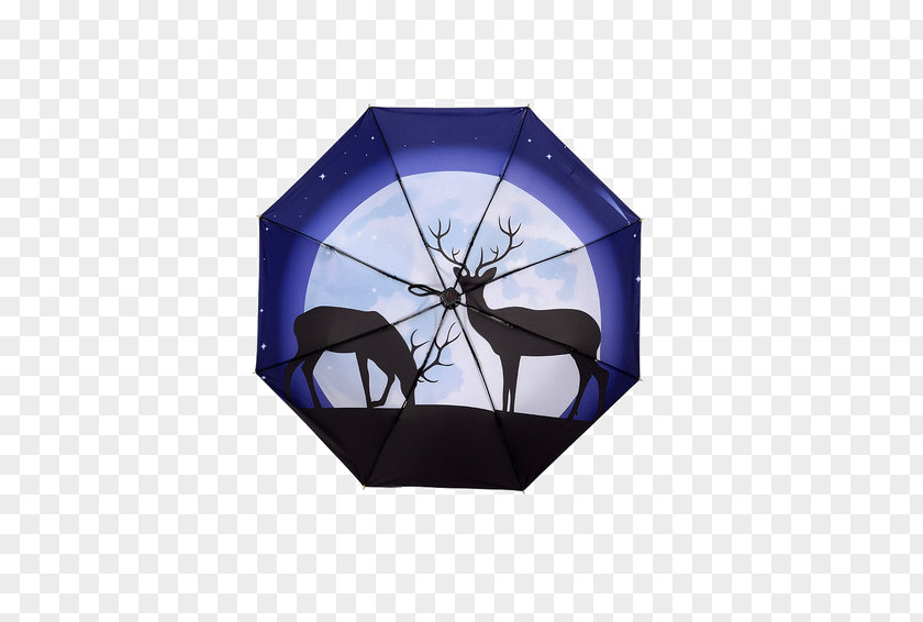 Star Deer Parasol Umbrella Designer Auringonvarjo PNG