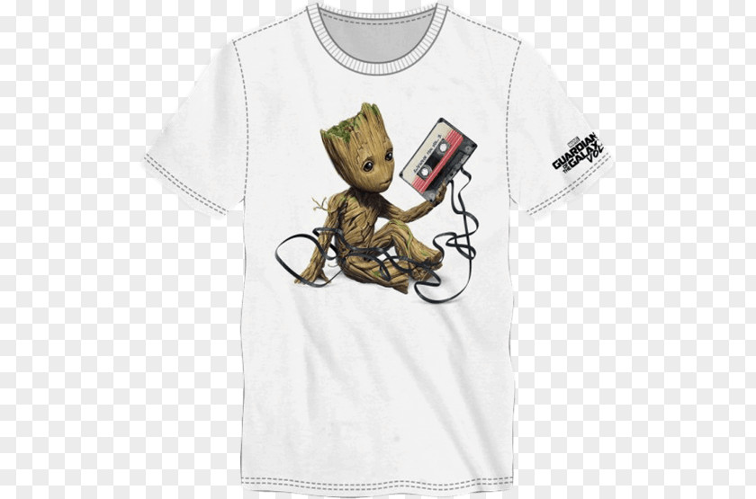 T-shirt Baby Groot Star-Lord Compact Cassette PNG