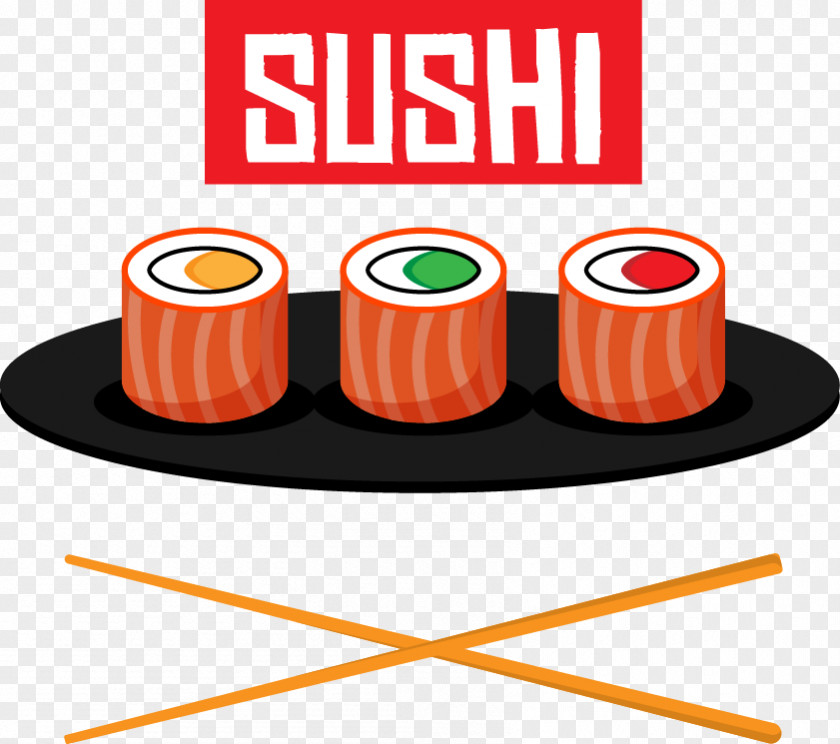 Vector Sushi Illustration Japanese Cuisine Fish Clip Art PNG