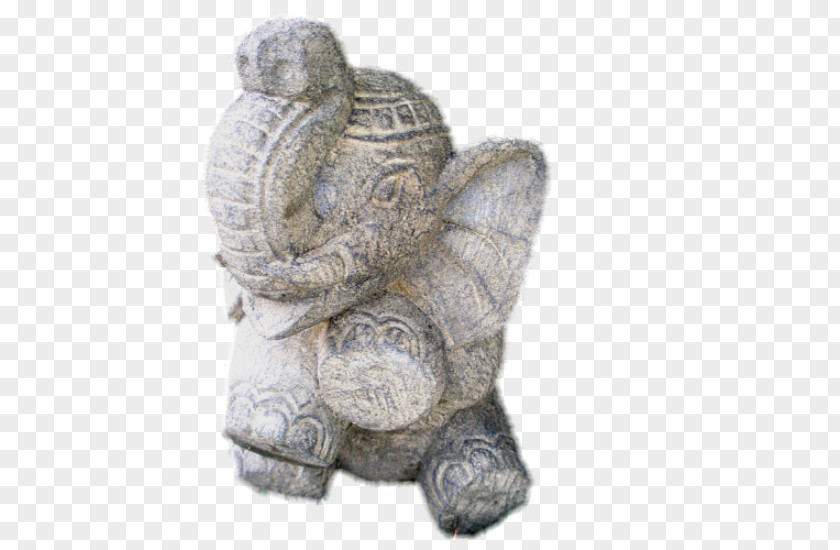 Baby Elephant Statue Sculpture Stone Carving Figurine Animal PNG
