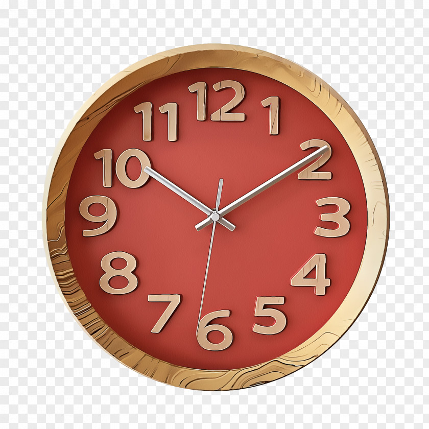 Beige Metal Cartoon Clock PNG