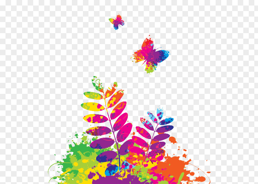 Colorful Flowers Graphic Design Clip Art PNG
