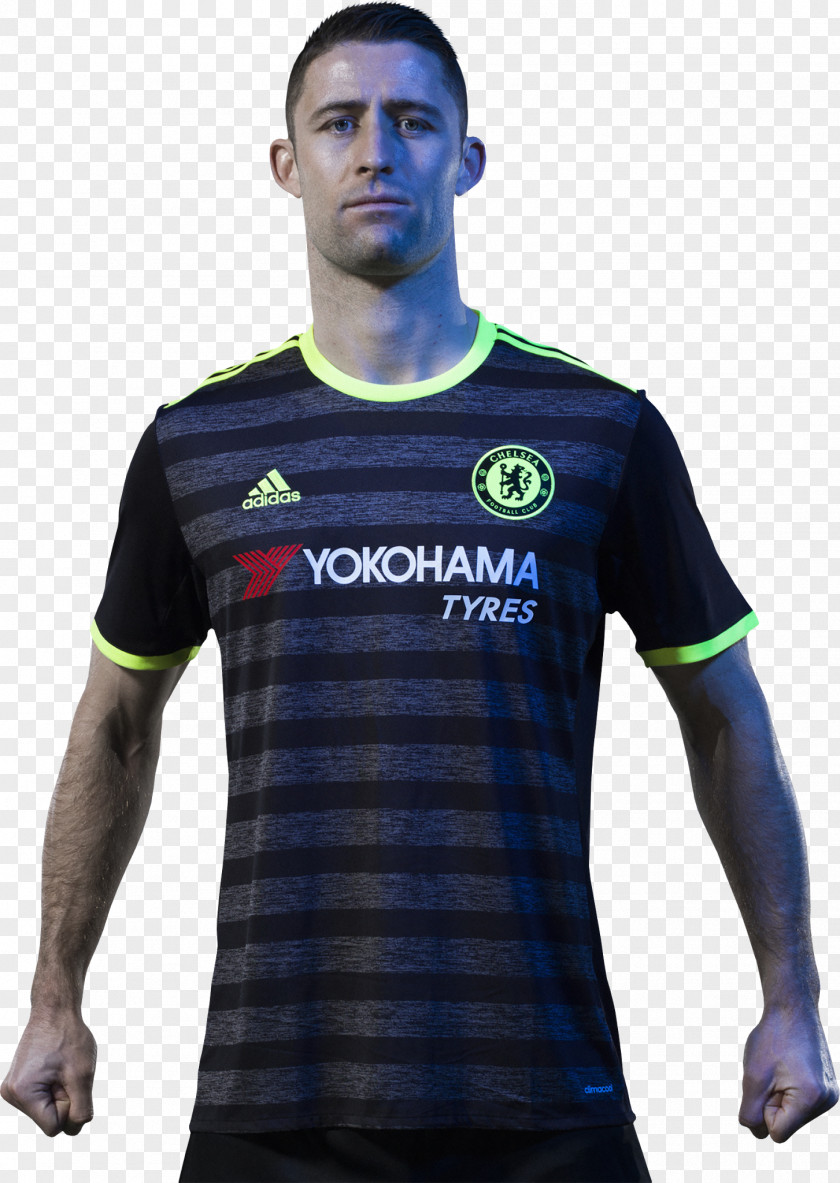 Gary Cahill Long-sleeved T-shirt Chelsea F.C. Jersey PNG