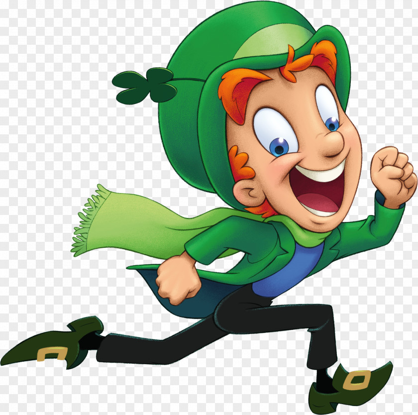 Kirb Banner Leprechaun Lucky Charms Saint Patrick's Day Image PNG