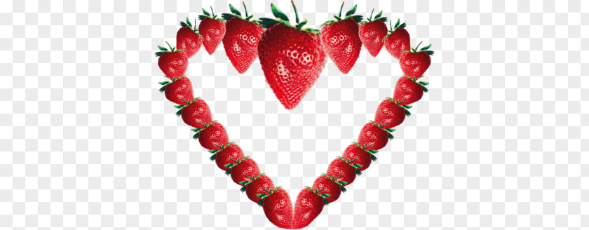 Strawberry Heart Painting Clip Art PNG