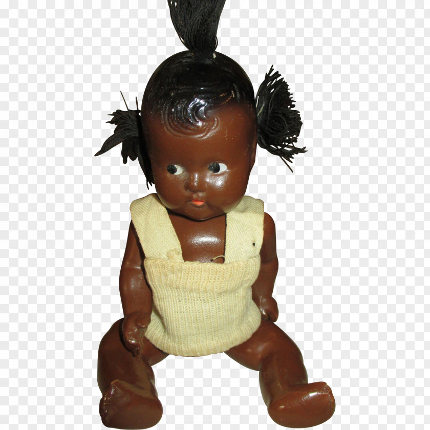 Black Doll Figurine PNG