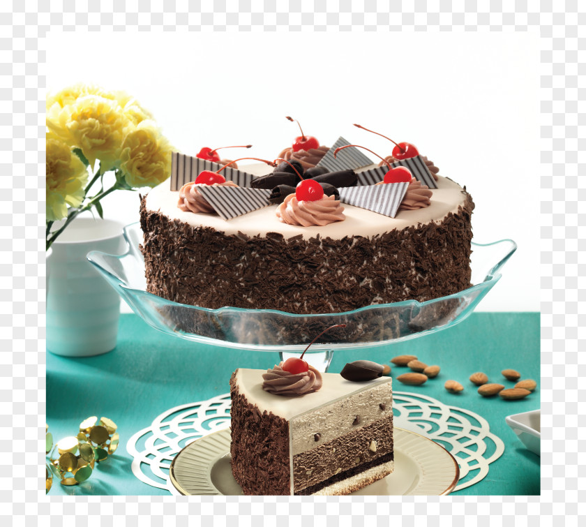 Chocolate Cake Ice Cream Black Forest Gateau Brownie PNG