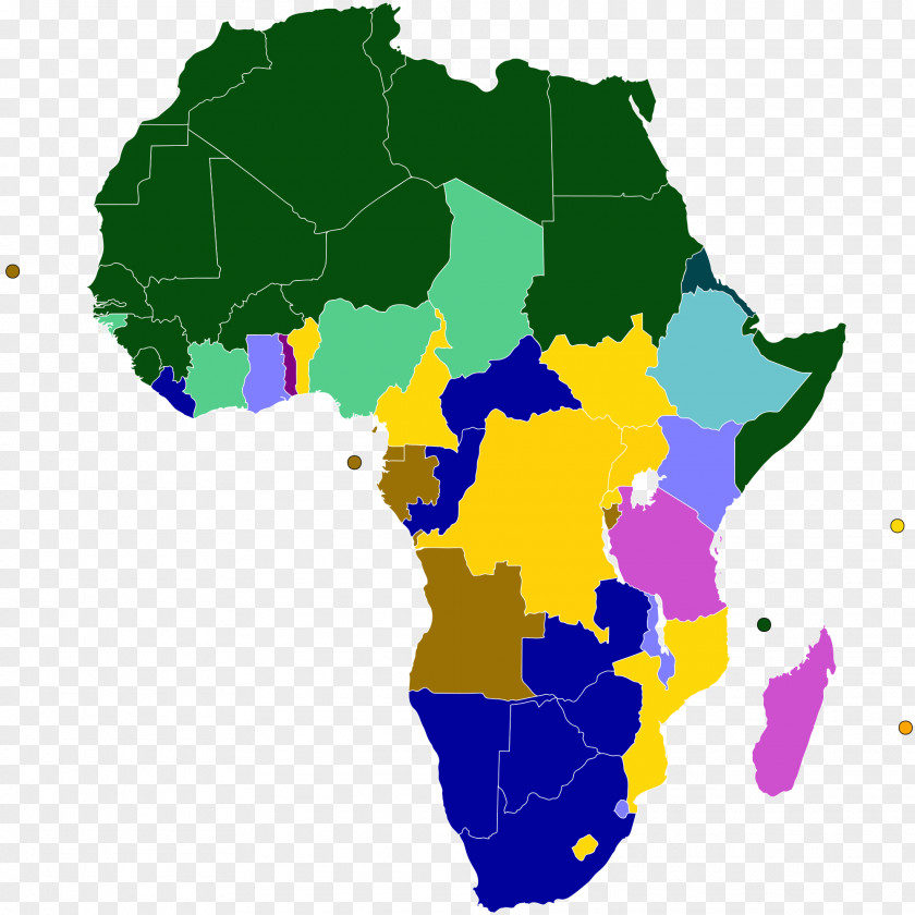Map Central Africa African Continental Free Trade Area Region Languages Of PNG