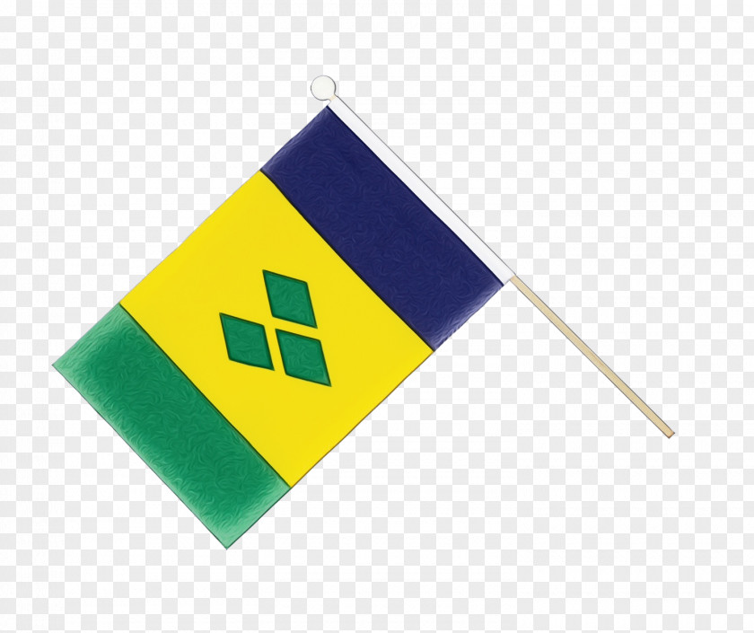 Saint Vincent And The Grenadines Flag Yellow Meter PNG