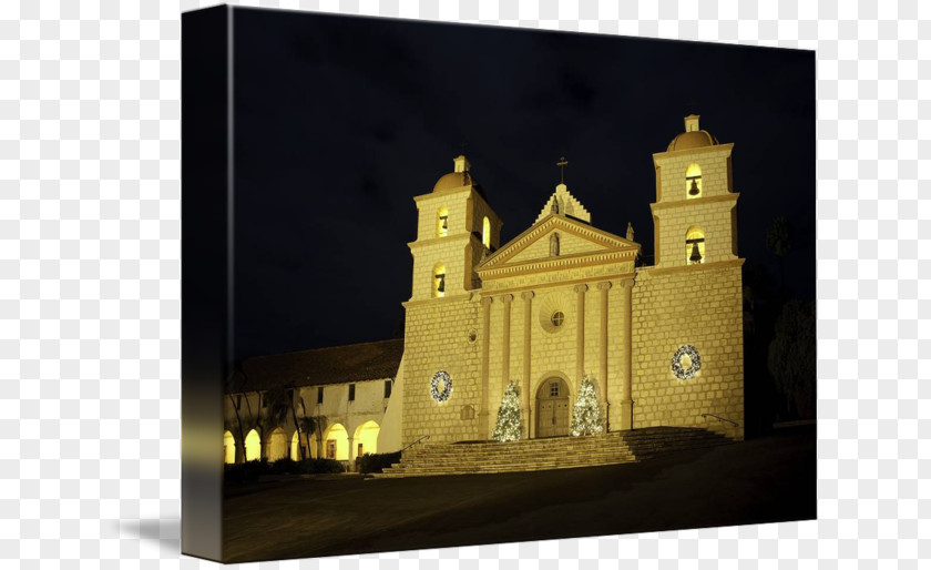 Cathedral Mission Santa Barbara Middle Ages Medieval Architecture Basilica Chapel PNG