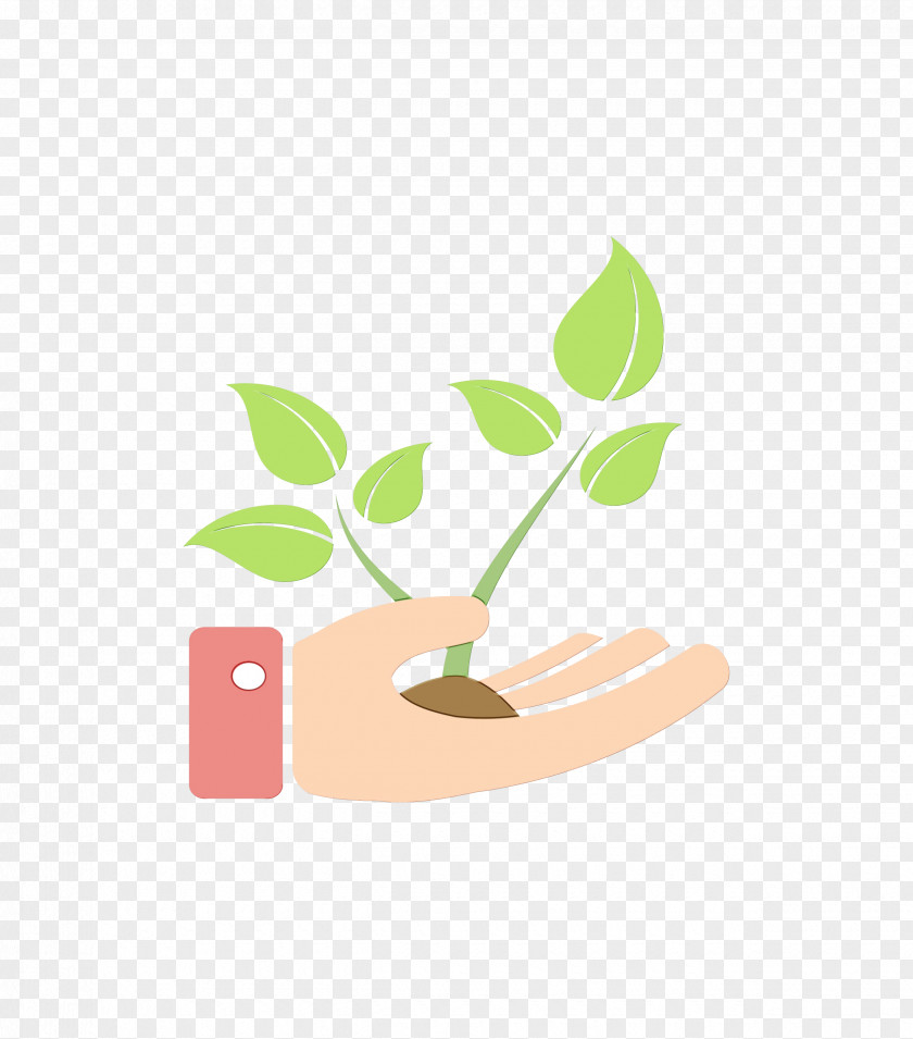Houseplant Plant Stem Leaf Logo PNG