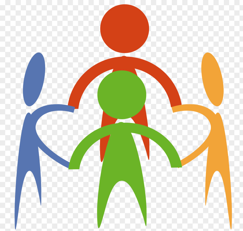 People Holding Hands In A Circle Clip Art PNG