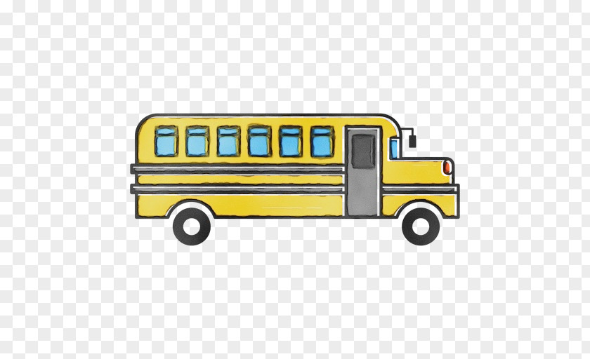 Car Yellow School Bus PNG