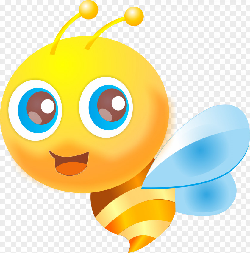 Cartoon Bee Honey Clip Art PNG