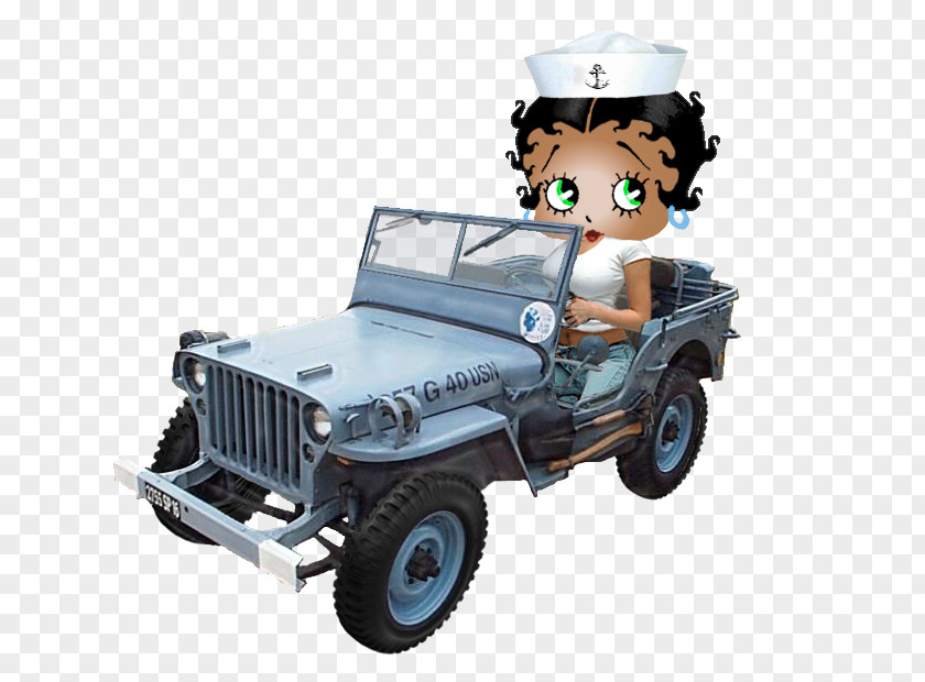 Jeep Betty Boop Car PNG