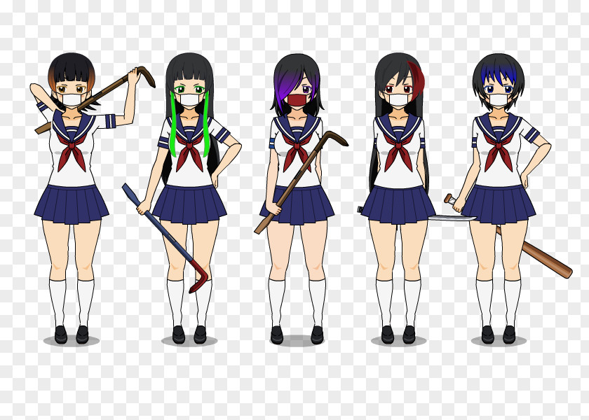 Kisekae Yandere Simulator Fan Art Image PNG