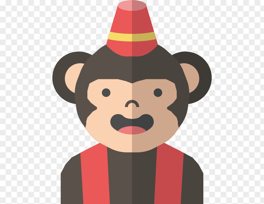 Cartoon Monkey Pattern Clip Art PNG