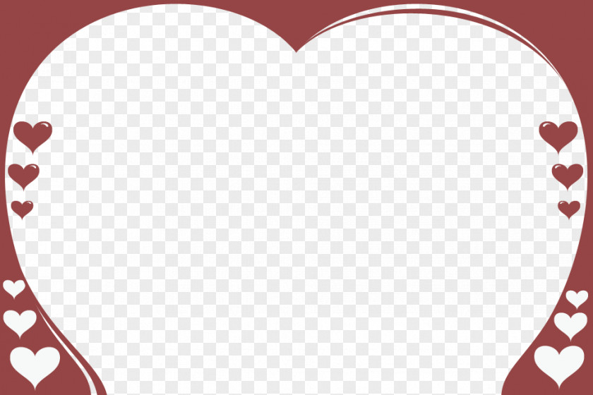 Rose Page Border Valentine's Day Heart Clip Art PNG