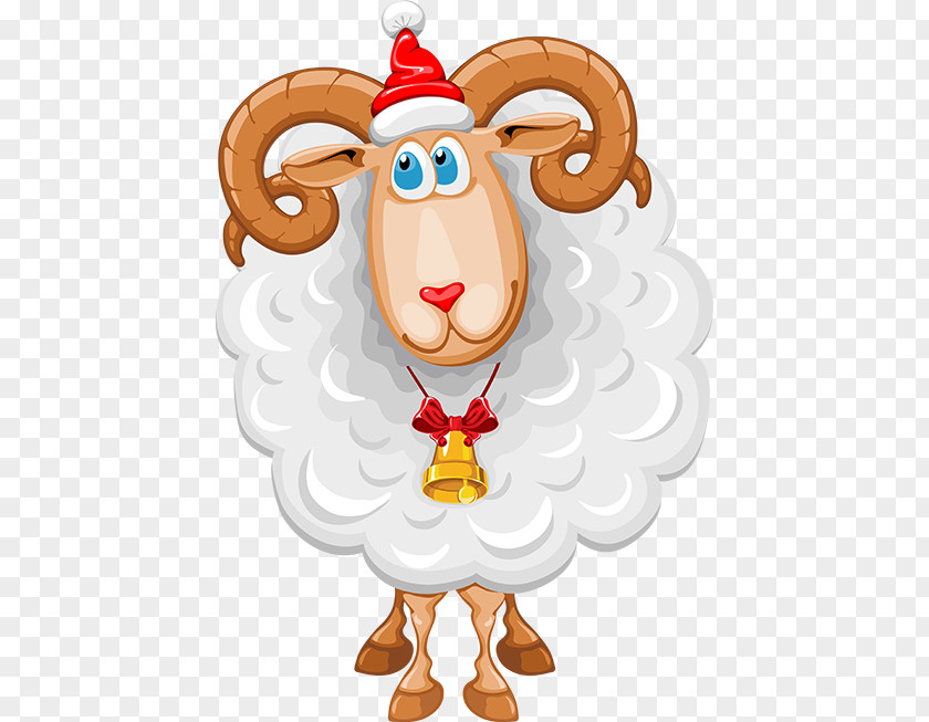 Goat Sheep Christmas Clip Art PNG