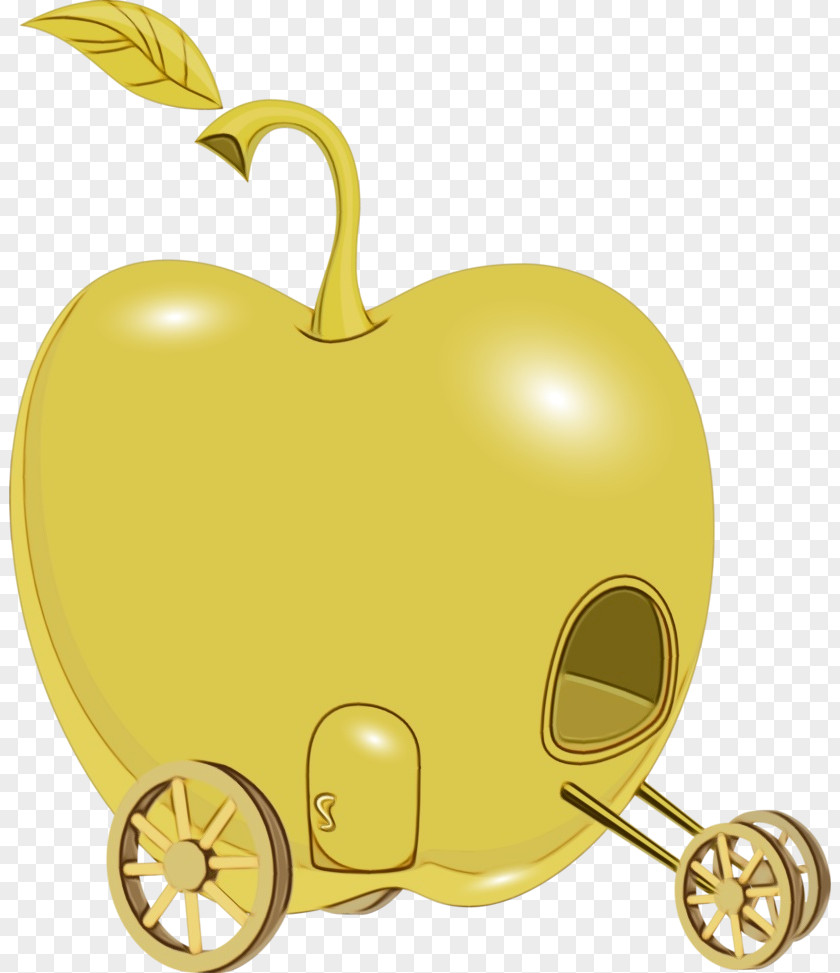 Metal Apple Yellow Clip Art Vehicle Fruit Plant PNG