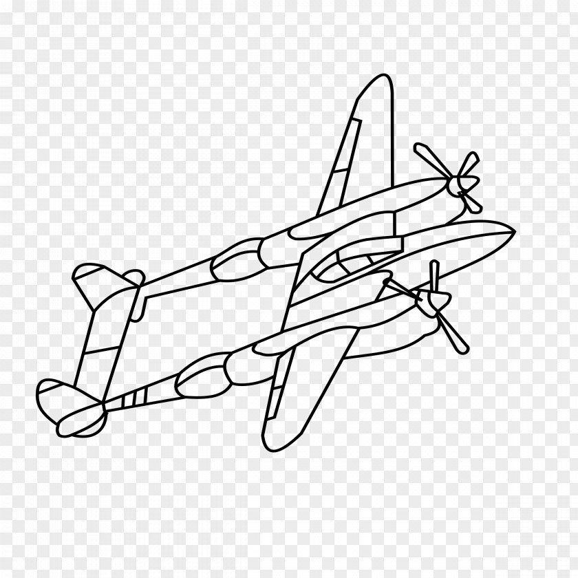 Plane Airplane Lockheed P-38 Lightning Fighter Aircraft Clip Art PNG