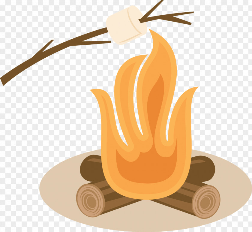 Bonfire Clipart S'more Toast Marshmallow Roasting Clip Art PNG