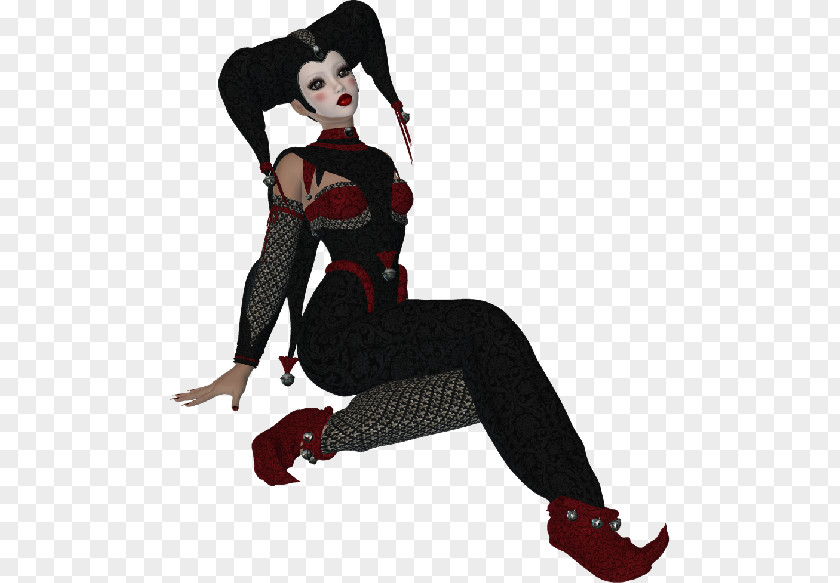 Clown Harlequin Pierrot Joker Costume PNG