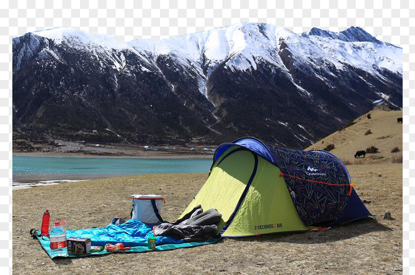 Snowy Tent On The Grass Camping Quechua Decathlon PNG